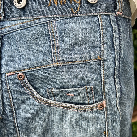 MING JEANS DISTRESSED DENIM SKIRT SIZE 4 - Picture 5 of 12